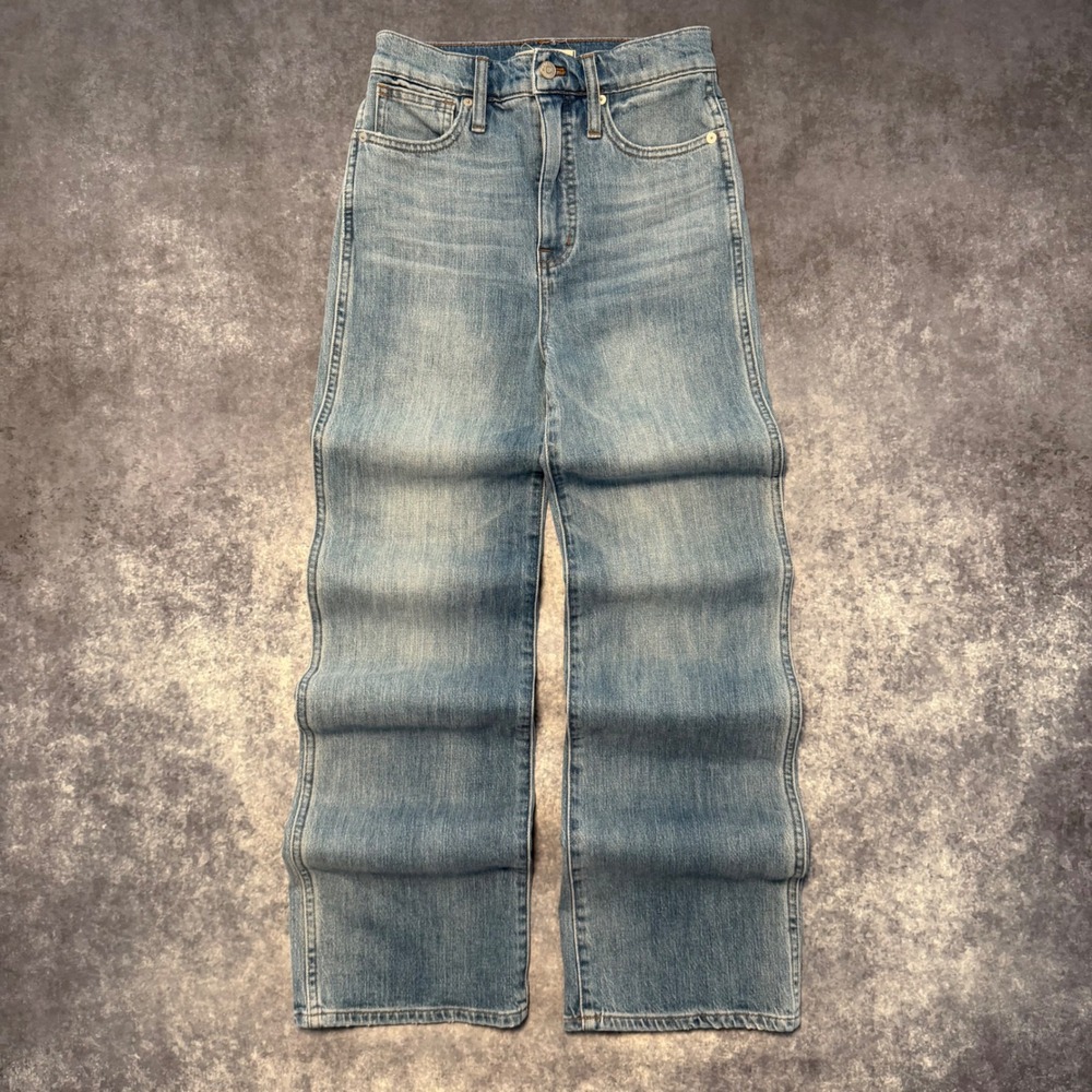 Madewell 11" High-Rise Flare Jeans Womens 27 Medium Wash Stretch Denim Retro 70s